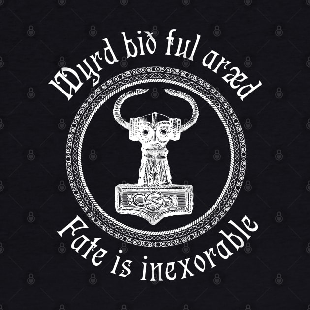 Fate Is Inexorable - Thor Hammer Mjolnir Shirt by stearman